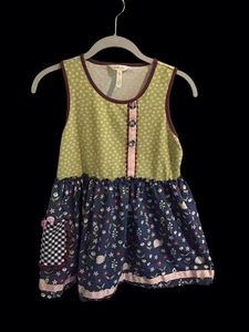 Matilda Jane Snail Floral Tunic Top Size 16 Sleeveless School Vacation - Picture 1 of 7