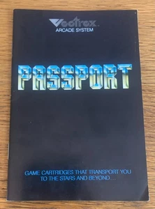 Vectrex Sistema Arcade Pasaporte SOLO INSERTAR - Imagen 1 de 2