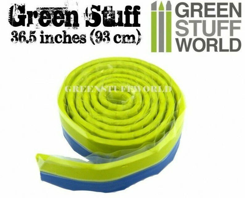Barra de massa epóxi Green Stuff World Kneadatite azul/amarelo verde 36,5" 93cm - Imagem 1 de 1