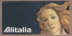 Alitalia Ticket Jacket Botticelli Birth of Venus = - Picture 1 of 1