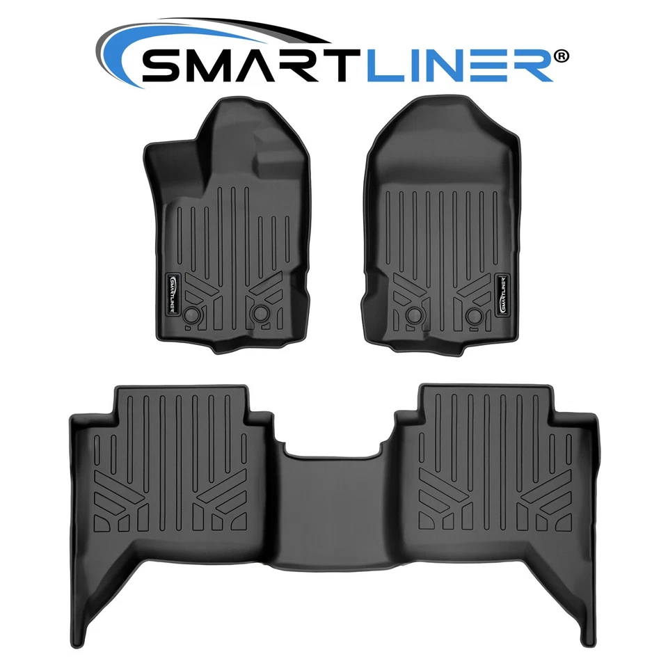 SMARTLINER Custom Fit Floor Mats 2 Row Liner Set OEM TPE 2019-2021 Ford Ranger Foto 1 de 4