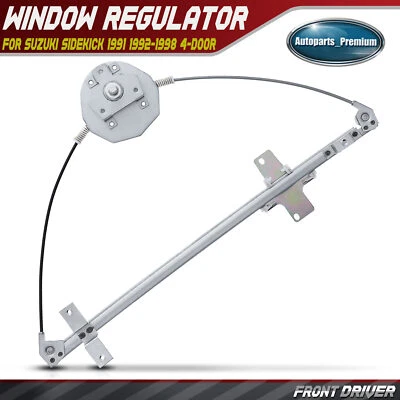 Regulador de janela manual dianteiro esquerdo LH para Suzuki Sidekick 1991 1992-1998 4 portas - Imagem 1 de 4
