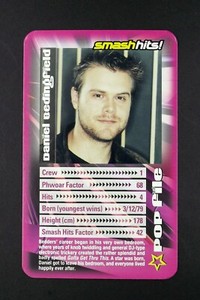 1 x 2003 rookie card Smash Hits Pop Stars 2 - Daniel Bedingfield - T68