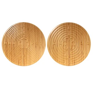 Double Sided Finger Maze Labyrinth for Meditation Prayer Chartres Style 12.5" - Picture 1 of 7