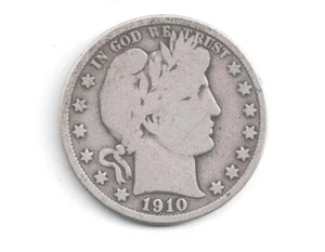 1910-S Barber Silver Half Dollar. - Picture 1 of 2