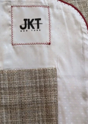 Chaqueta JKT New York Para Hombres Talla 48R Habana Parche Bolsillos Lanificio di Pray Seda Lana Foto 1 de 4