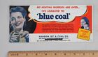 Advertising Ink Blotter Blue Coal Haddon Ice & Coal  Haddonfield New Jersey