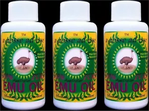 100% Pure Australian Emu Oil *TRIPLE PACK* Unsurpassable in Freshness & Quality - Picture 1 of 1