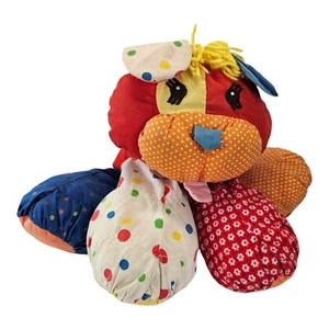 Floppalots Patchwork Polka Dot Dog Puppy Plush - Picture 1 of 6