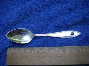 Antique Canadian YUKON Souvenir Spoon w/APPLIED GOLD NUGGET-W Trademark-NR - Picture 1 of 6