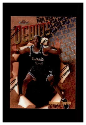1997-98 TOPPS FINEST BASKETBALL ROOKIE #117 JOHNNY TAYLOR - Image 1 of 2