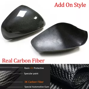 For Maserati GranCabrio GranTurismo 2008-2016 Carbon Fiber Side Mirror Covers - Foto 1 di 17