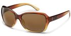 New $55 Suncloud Mosaic Polarized Sport Sunglasses Brown Fade