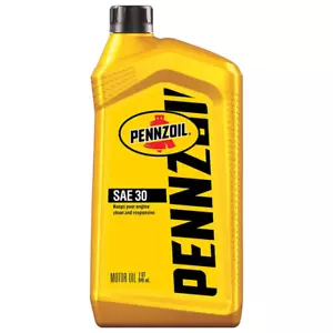 Pennzoil SAE 30 Motor Oil 1 Qt High Temp Protection Prevents Sludge Clean Engine - Picture 1 of 11