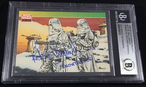 RICHARD BONEHILL “Snowtrooper” STAR WARS Signed Topps Rookie Card Auto (RC) BAS - Picture 1 of 1