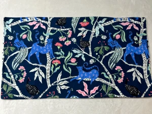 Anthropologie Blue Botanical Print King Size Pillowcase Set Boho 20X36 - Picture 1 of 12