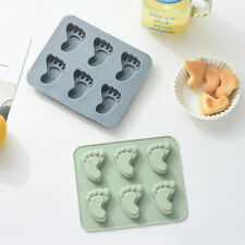 Foot 6pcs Feet Footprints Silicone Mould Cake Chocolate Mould Wax Candy Mold DIY