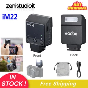 US Godox iM22 iFlash Mini Camera Flash Light Speedlite for Canon Nikon Sony Fuji - Picture 1 of 14