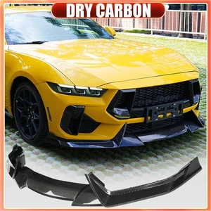 For Ford Mustang S650 GT 2024-2025 DRY CARBON Front Bumper Lip Spoiler Splitter - Picture 1 of 16