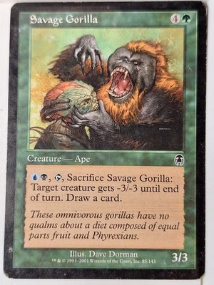 Savage Gorilla - Apocalypse - Magic the Gathering MTG Nice! - Image 1 of 3