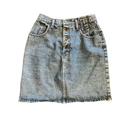 Falda vaquera vintage GAP Workforce denim con botones talla 11/12 tiro alto Foto 1 de 4