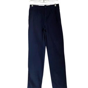 Crewcuts Ludlow Chino Pants Boys 14 Navy Elastic Waist Straight Leg Stretch - Picture 1 of 8