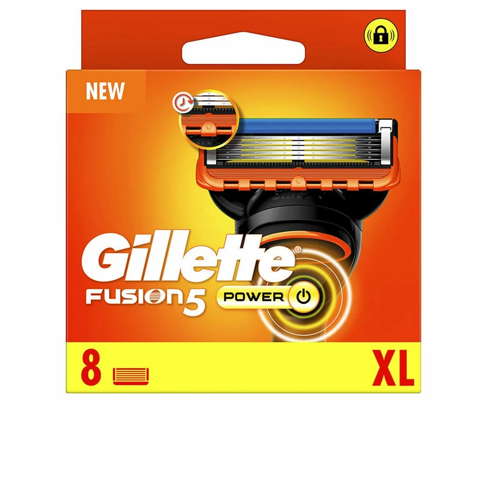 Gillette FUSION POWER Confezione 8 Ricariche serie Fusion5 ORIGINALI NUOVE