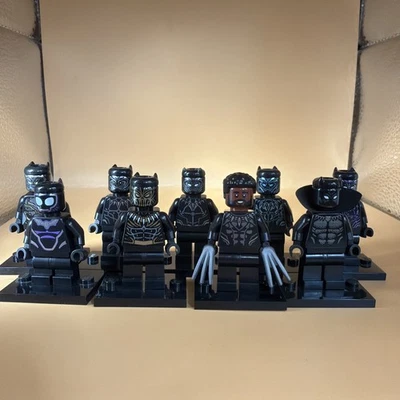 Lego Marvel 9x Minifiguras Pantera Negra Todas Diferentes Foto 1 de 4
