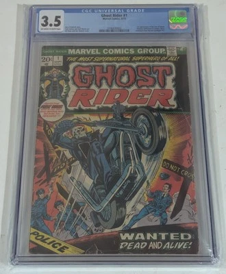 Ghost Rider#1 cgc 3.5(1st Solo App Of Ghost Rider/1st Son Of Satan)🔥🔥🔥🔥🔥🔥 - Image 1 of 4