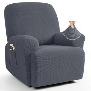 TAOCOCO Recliner Cover 4-Pieces Stretch Sofa Slipcover 1 Seater Couch Protect... - Picture 1 of 6