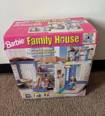 Very Rare Vintage Mattel 1998 Barbie Family House #21646 - IN BOX - Image 1 of 4