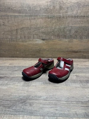 Zapatos Steve Madden de cuero rojo estilo Mary Jane Mula para mujer talla 9 Foto 1 de 4