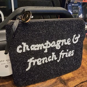 Bolso de mano con cuentas de champán y papas fritas - Kate Spade X Target negro/blanco - Imagen 1 de 2