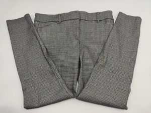 New York & Company Women's Stretch Silver Metallic Shimmer Tapered Pants 12 - Picture 1 of 13