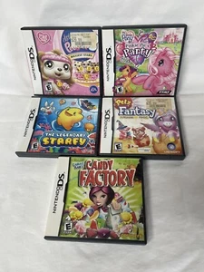5 Nintendo DS Games Littlest Pet Shop My Little Pony Starfy Petz Candy Factory - Picture 1 of 17
