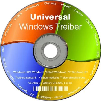 Universal PC-, Laptop- und Notebook Treiber für Windows XP Vista 7 8 (32/64) NEU - Bild 1 von 2