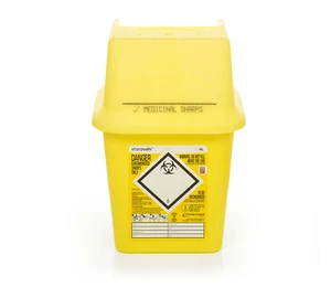 Jeringa/aguja desechable MEDICAL SHARPS BIN XL 4L tatuaje insulina peligro biológico - Imagen 1 de 3