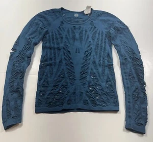 Alo Yoga Wanderer Seamless Cutout Long Sleeve Top Small - Picture 1 of 9