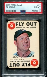 PSA 6 EX MINT 1968 TOPPS GAME AL KALINE #27 TIGERS HOF 40342 KD264 - Picture 1 of 2