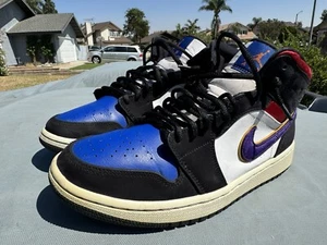 Talla 9 - Jordan 1 Mid SE Rivals "Lakers Top 3" 2019 usado buen estado - Imagen 1 de 12