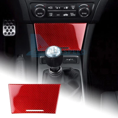 For Acura ILX 2013-2022 RED Carbon Fiber Center Storage Box Panel Cover Sticker - Image 1 of 4
