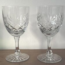 Lead Crystal Wine Glass - Set Of Two Glasses - 6in Tall - 175ml