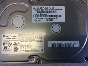 QUANTUM 40GB PATA IDE HARD DISK DRIVE AT FIREBALL PLUS AS QMP40000AS-A 40.0AT - Afbeelding 1 van 4