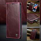 For iPhone 7 8 SE 14 13 12 11 XR XS Leather Flip Case Magnetic Card Wallet Cover