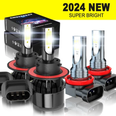 Kit combinado de faros LED de haz alto/bajo + faros antiniebla para Nissan Sentra 2004-2012 Foto 1 de 4