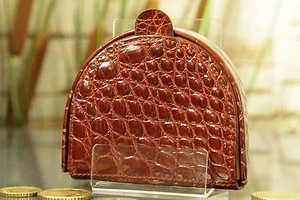 "KRALLE" Geldbeutel/Portemonnaie Krokodils-Leder. Purse crocodile, NEW! 1229 - Bild 1 von 1