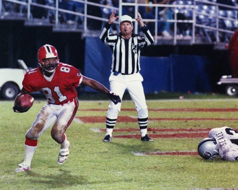 BILLY WHITE SHOES JOHNSON 8X10 PHOTO ATLANTA FALCONS NFL FOOTBALL VS RAIDERS Cover