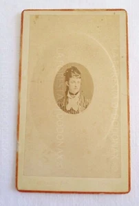 FOTO ANTICA CARTE DE VISITE CDV BRESCIA CAPITANIO 1860 CA RILIEVO - Picture 1 of 2