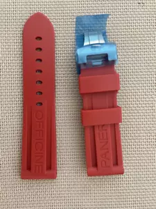 Panerai Watch 22/24/26mm Rubber Dive Strap for Clasp Buckle MXE07XDG Black - Picture 1 of 17