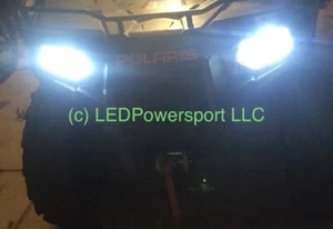 2011 Yamaha Grizzly 125 ATV LED Headlight Upgrade Kit Plug And Play ATV Hi & Lo - Picture 1 of 6